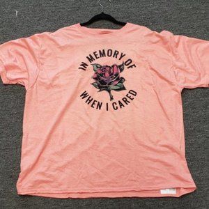 New Hanes x-temp Citrus Pink T-shirt w/ fun saying